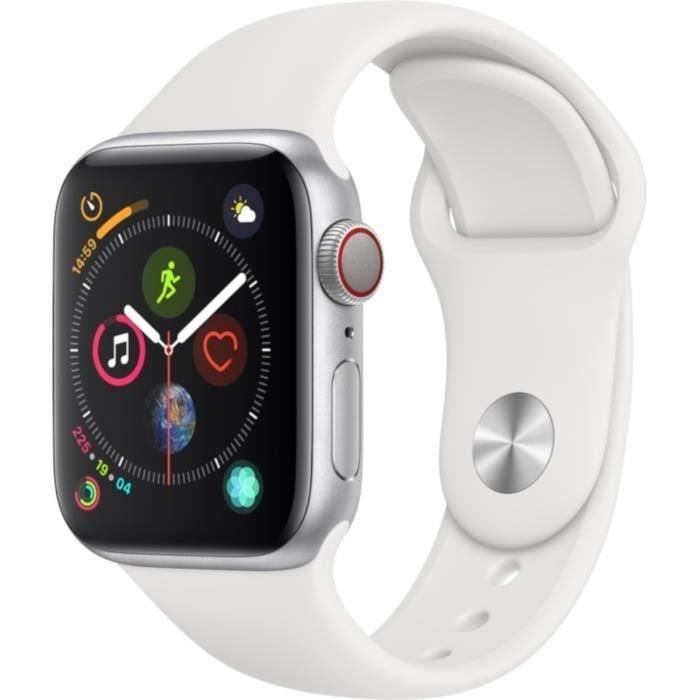 Apple Watch Series 4 GPS + Cellular 40mm Boîtier aluminium Bracelet 2018 Très bon état - vue 3