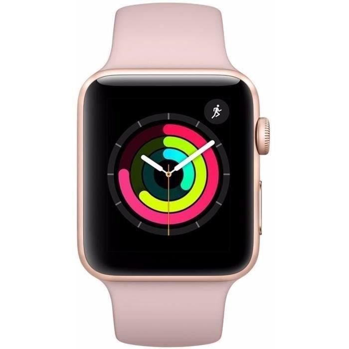 Apple Watch Series 3 GPS - Boîtier 42 mm Or Aluminium Apple Watch Series 3 GPS - Boîtier 42 mm Or Aluminium