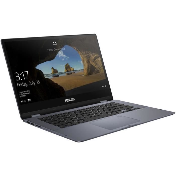 ASUS Ordinateur TP412UA-EC141T – 256GB SATA3 SSD – Gris – Reconditionné – Etat correct