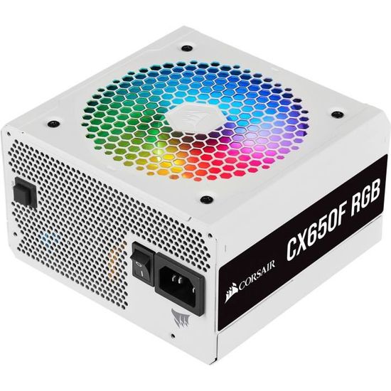 CORSAIR Alimentation PC - CX RGB Series CX750F - 750W - 80 PLUS Bronze -  Modulaire - Noire (CP-9020218-EU) - Cdiscount Informatique
