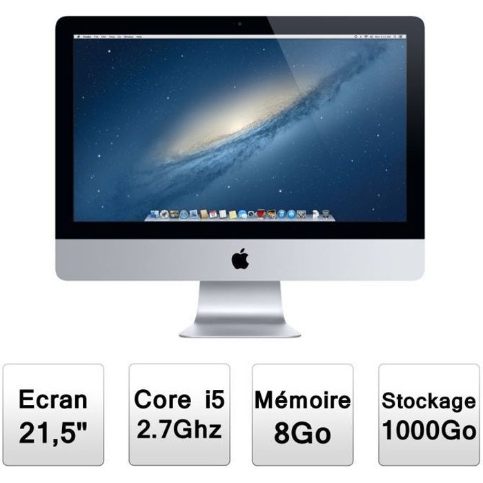 Vente PC Portable Apple Tout En Un iMac 21,5" ME086F/A pas cher