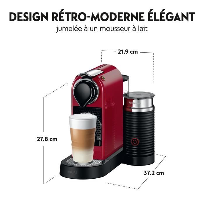 Machine à café Nespresso KRUPS Citiz rouge YY4117FD - Toutes les