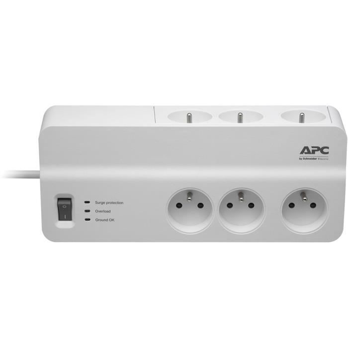 Prise Parafoudre - APC - SurgeArrest Essential - 2300 Watt - 6 connecteurs de sortie