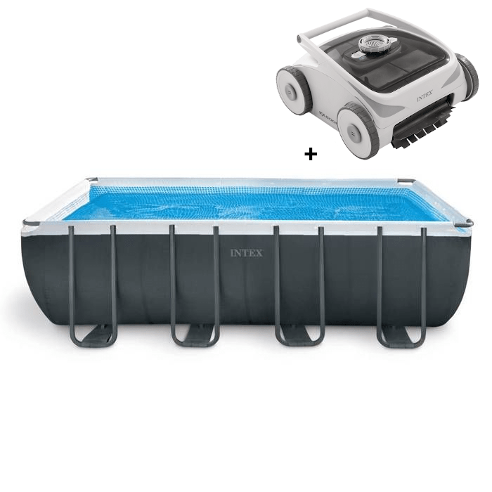 Kit Piscine hors sol tubulaire INTEX - Ultra XTR - Rectangulaire - 549 x 274 x 132 cm - 26356GN + Robot aspirateur  ZX500R - 28624