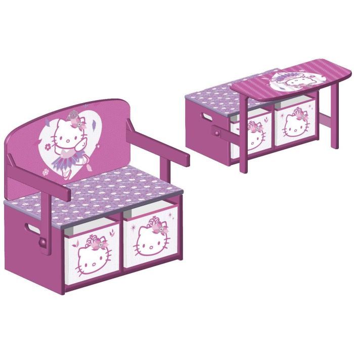 Hello Kitty Banc Et Bureau Enfant 3 En 1 Achat Vente Bureau Cdiscount