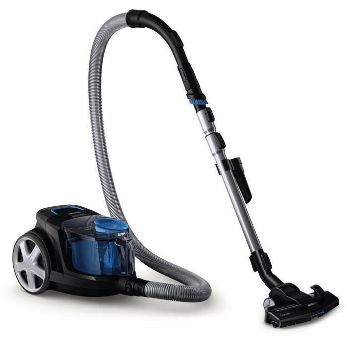 Aspirateur traineau sans sac - PHILIPS FC9331/09 - 900 W - 15 L - Noir intense et bleu