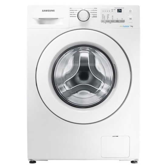 Lave-linge hublot SAMSUNG WW70J3467KW/EF - 7 kg - Classe A+++ - 1400 tours/min - Blanc