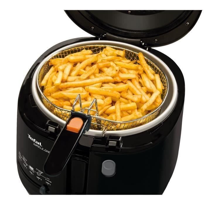 Moulinex Friteuse à Huile, 2,2 L D'huile, 1,5 Kg De Frites, Cuve Am Antiadhesive Thermostat Reglable Ouverture Automa Friteuses  3045386381791