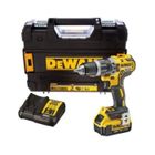DEWALT PERCEUSE VISSEUSE A PERCUSSION BRUSHLESS + 1 BATTERIE 18V 4AH LI-ION + CHARGEUR + COFFRET TSTAK