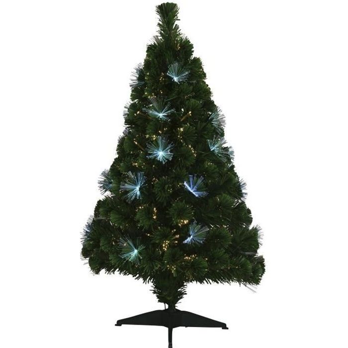 Sapin de Noël artificiel Fibre optique Los Angeles - 45 LED - 125