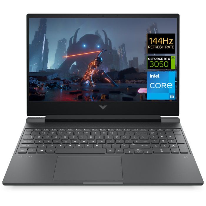 HP Pc Portable Gamer Victus 15-fa2046nf - 15,6 Fhd Ips 144hz - Rtx 3050 - Core I5-14500hx - 16go - 512go Ssd