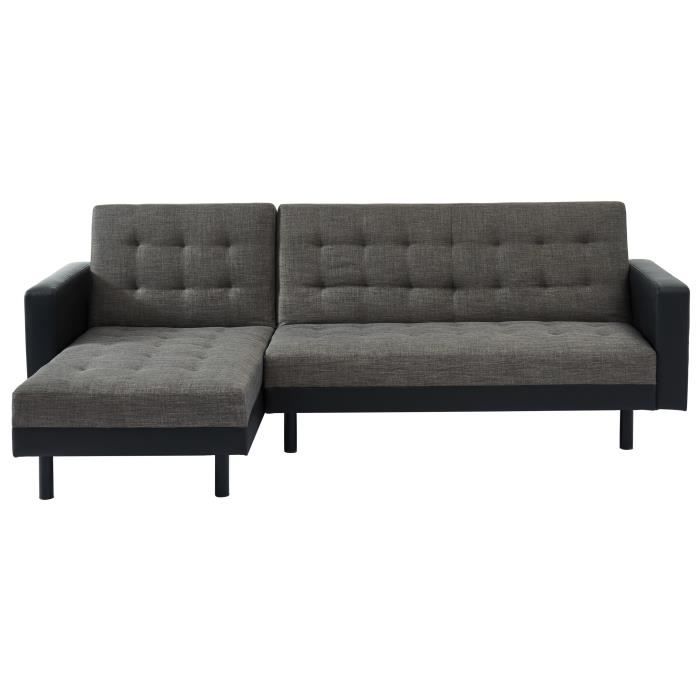 Carl Canape D Angle Gauche Convertible 4 Places Tissu Et Simili