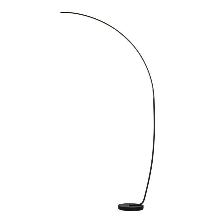 Lampadaire arc en métal 95x35x170 cm LED 15 W noir