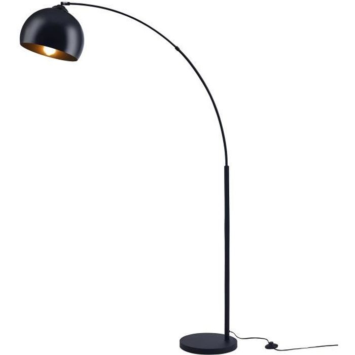 Daisy Lampadaire Arc Metal Noir Reflecteur Acrylique Noir L 30 X P 110 X H 170 Achat Vente Daisy Lampadaire Arc Reflecteur Acrylique Cdiscount
