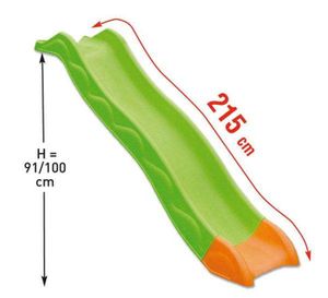 TOBOGGAN Glissière de toboggan - TRIGANO - 2,15 m de glisse - Extérieur - Vert - 9,5kg