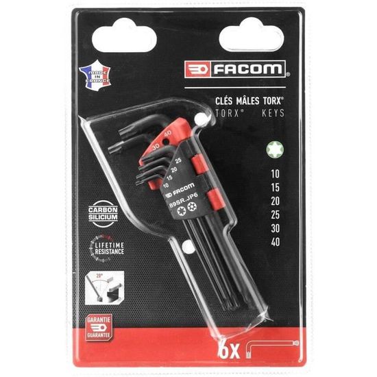 Facom Clé mâle longue de 6 pans métrique 83H.3.5 de 3.5 m/m