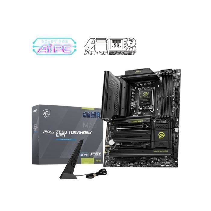 Carte mère - MSI - MAG Z890 TOMAHAWK WIFI - Wi-Fi 7 5G LAN Thunderbolt PCIe 5.0 Intel Core Ultra