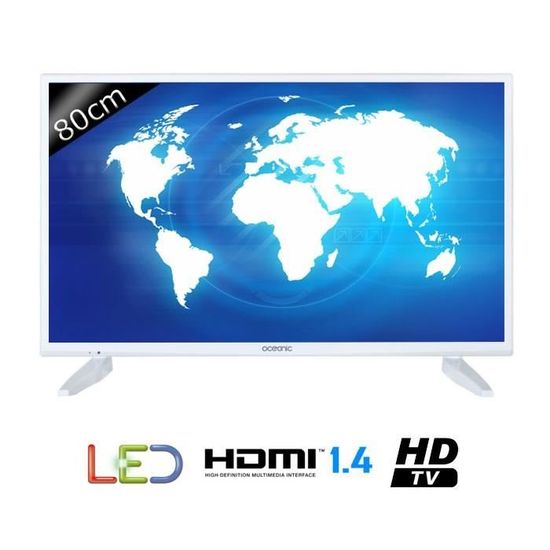 OCEANIC 320116W3 TV LED HD 80cm Blanc (32’’)