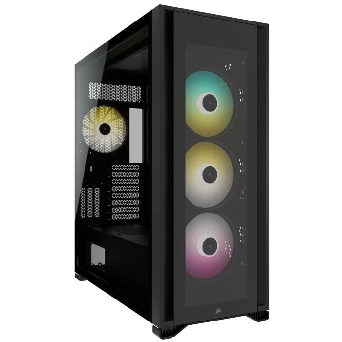 CORSAIR Boîtier PC iCUE 7000X RGB Verre Trempé – Noir (CC-9011226-WW)