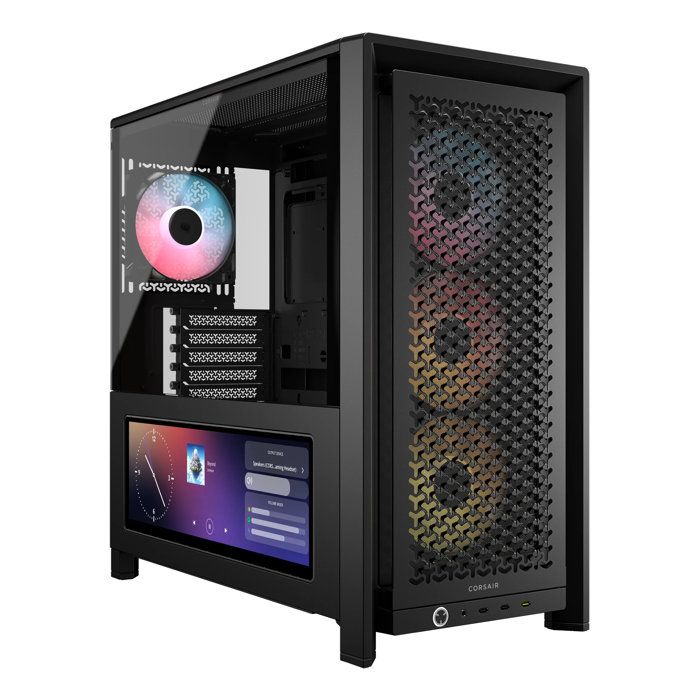 Boîtier PC - CORSAIR - CC-9011326-WW - FRAME 4000D LCD RS ARGB Premium Mid-Tower - Black