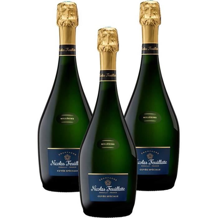 Champagne Nicolas Feuillatte Cuvée Spéciale Millésimé x3 Champagne Nicolas Feuillatte Cuvée Spéciale Millésimé x3