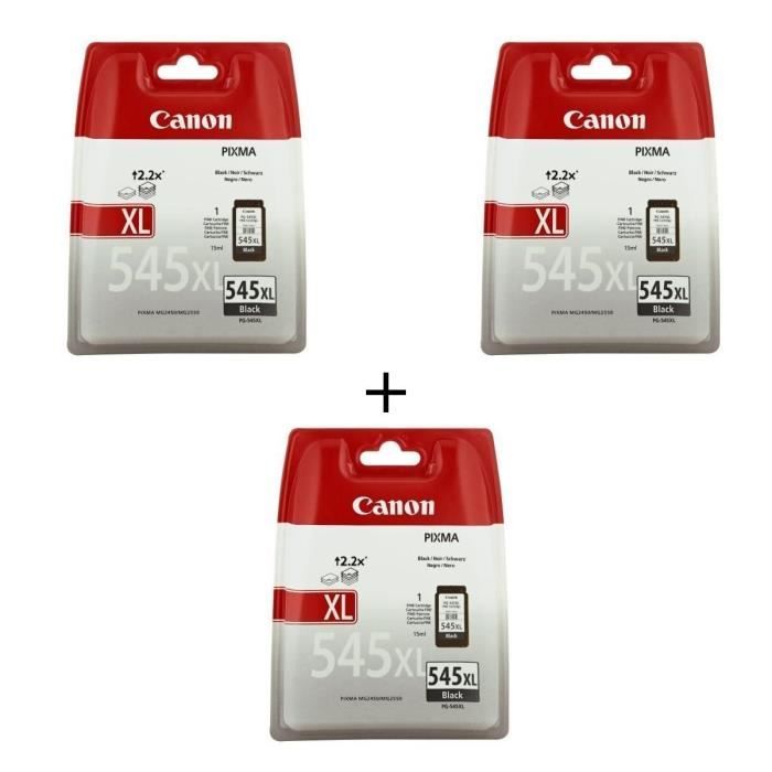 Canon PG-545/CL-546 Cartouche Multipack Noire + Couleur (Multipack  Plastique) & PG-545XL Cartouche Noire XL : : Informatique