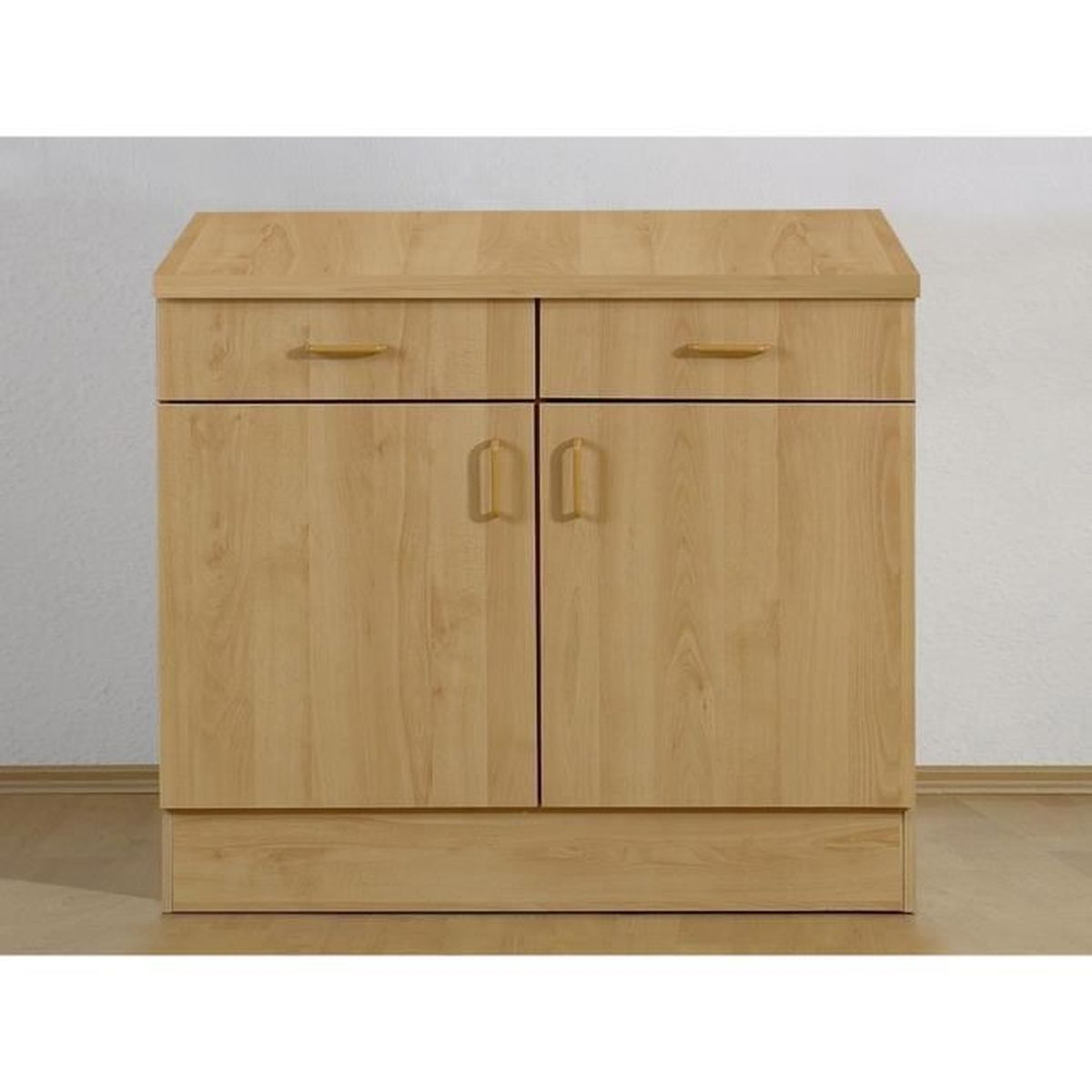 Meuble Bas De Cuisine Bango 100cm Hetre Achat Vente Elements