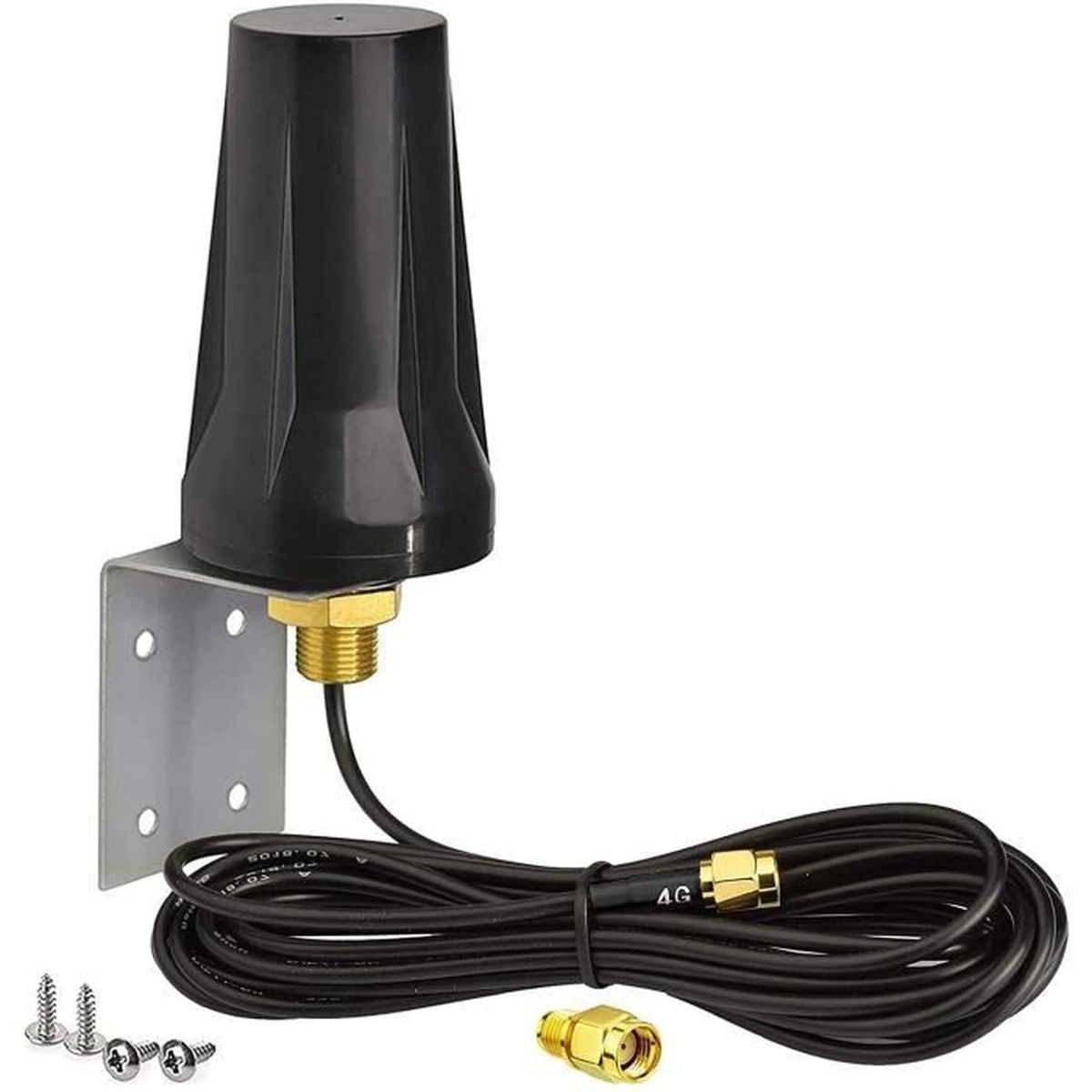 Antenne 4G LTE Extérieure Bingfu - 5dBi, MIMO, Omnidirectionnelle, Étanche IPX4 - Câble 3m SMA Mâle - Pour Routeurs, Caméras De Chasse Et IoT