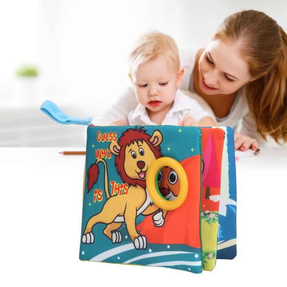 Livre En Tissu Pour Bebe Livre En Tissu Doux Pour Bebe Modele D Animal De Dessin Anime Portable Jouet De Livre Bon Materiel Cdiscount Jeux Jouets