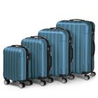 ALIGHTUP - Set de 4 Valise trolley portable 4 en 1 en ABS - 45cm/56cm/66cm/76cm - Bleu marine