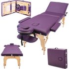 ACUONE Massage Imperial® Kensington/ Chalfont Table de Massage Reiki Léger - Pourpre - Table à 3 Zones 14Kg.