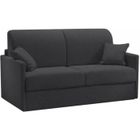 ITALIAN SPIRIT Canapé lit 3 places SUN convertible EXPRESS 140cm microfibre gris graphite matelas épaisseur 16cm gris Microfibre Inside75