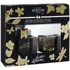 LAMPE BERGER COFFRET DUO MINI BOUQUET ET BOUGIE PARFUMEE LOLITA LEMPICKA BLACK EDITION - MAISON BERGER PARIS