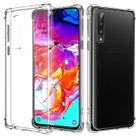 YIOU Coque Pour Samsung Galaxy A70 Silicone Antichoc Renforcé Air Cushion Transparent