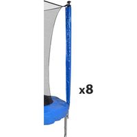 Chaussettes universelles pour perches de trampolines toutes tailles - JUMP4FUN - Pack de 8 - Bleu - PE
