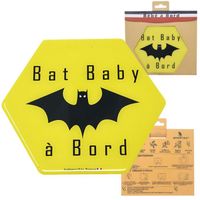 Adhésif / Autocollant « Bébé à Bord » Bat baby pour voiture - Fabrication Française