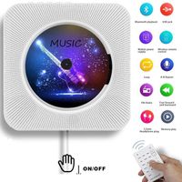 Lecteur CD montage mural Bluetooth audio à la maison avec Haut-Parleur HiFi à Distance Lecteur USB 