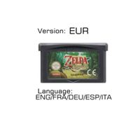 Carte console cartouche de jeu vidéo 32 bits, pour Nintendo GBA, , The Legend of Zeld The Minish Cap Version EUR  langue