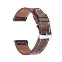 Bracelet de montre en cuir vintage, boucle marron, bracelet de remplacement universel pour hommes et femmes 22 mm