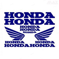 9 stickers HONDA – BLEU MARINE – sticker CB CBR CBF Hornet VFR - HON400