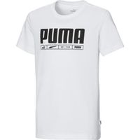 T-shirt Blanc Garçon Puma Blank