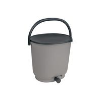 Composteur Bokashi Essential 15,3L Gris SKAZA - Kit avec activateur 1kg