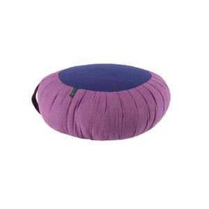 Coussin Zafu Mandalas – 100% coton et cosses de sarrasin – housse lavable bleus 32 cm de diamètre et 16 cm de haut Coussin de Méditation – Coussin de Yoga