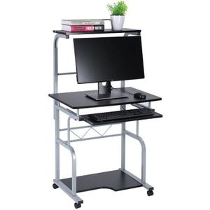 Bureau Informatique Table Pour Ordinateur Meuble De Bureau 45 X 45 X 128 Cm Achat Vente Bureau Bureau Informatique Cdiscount