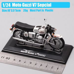 VOITURE - CAMION Moto Guzzi V7 - Moto Classique Guzzi V7, Échelle 1:24, Spécial 1970, Diecasts Et Véhicules Jouets, Modèle De