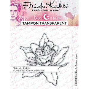 JEU DE TAMPON Tampon transparent - FRIDA KAHLO - Fleur exotique 