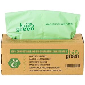 Bio sac de cuisine compostables Caddy Déchets Doublures 10 L 13432 the Green Sack