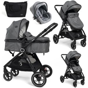 Poussette Trio transformable Libra VERTBAUDET - gris irisé, Puériculture