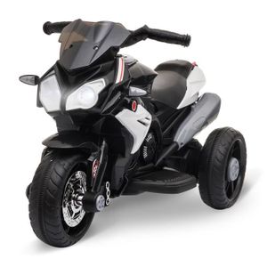 MOTO - SCOOTER Moto électrique pour enfants 3 roues 6 V HOMCOM - Noir