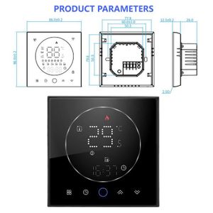 THERMOSTAT D'AMBIANCE HURRISE Thermostat sans fil intelligent programmab